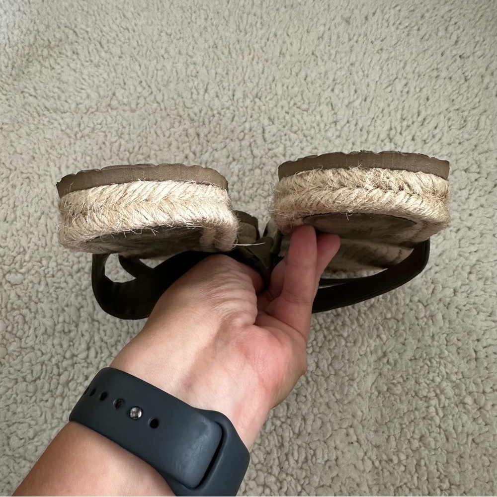 Haute Hippie Nori Olive Green Sandals Women’s Size 9 - Picture 7 of 9